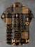 Vintage African Art Tribal Vintage Print Casual 100% Cotton Shirt